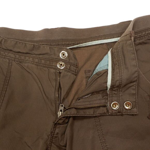 Mossimo Bermuda Shorts Juniors Size 13 W35 Low Waist Lightweight Brown Cotton - Picture 6 of 8